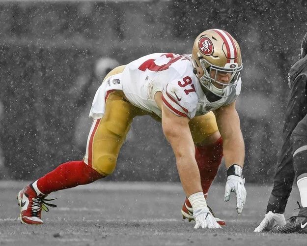 San Francisco 49Ers Nick Bosa Glossy Photo Spotlight Football Poster 1