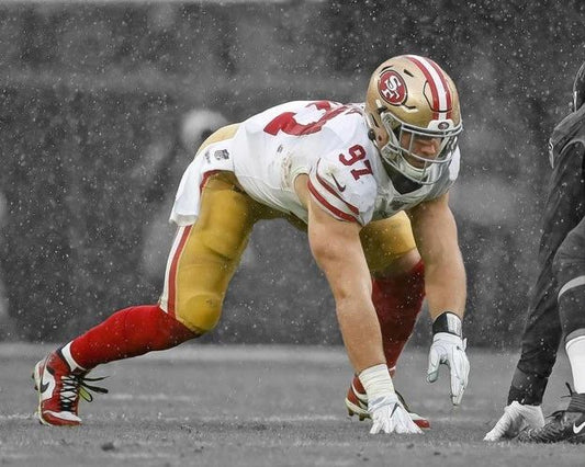 San Francisco 49Ers Nick Bosa Glossy Keychain Spotlight Football Keychain 1