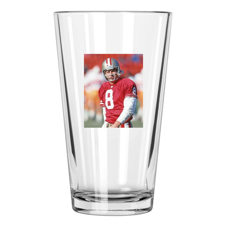 San Francisco 49Ers Steve Young Football Hof 2001 2 Pint Beer Drinking Glass