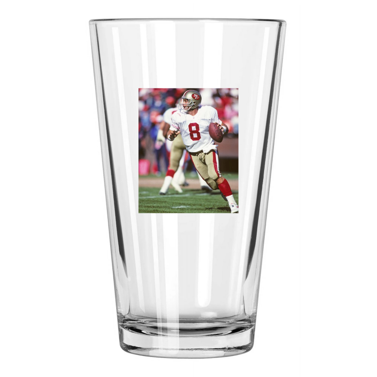 San Francisco 49Ers Steve Young Football Hof 2005 1 Pint Beer Drinking Glass