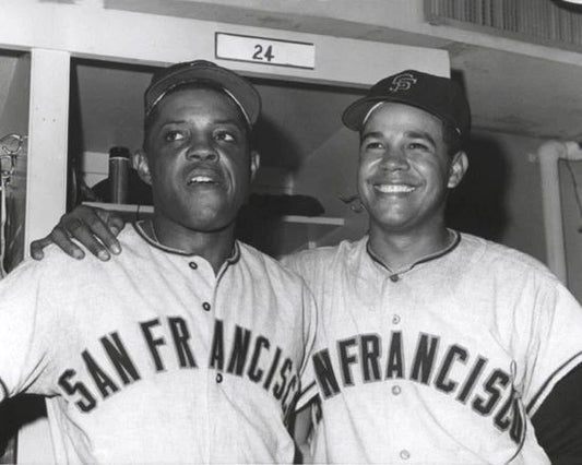 San Francisco Giants Willie Mays And Juan Marichal Photo Baseball Poster