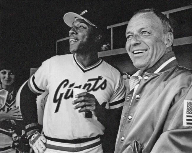 San Francisco Giants Willie Mccovey And Frank Sinatra Photo Print Poster
