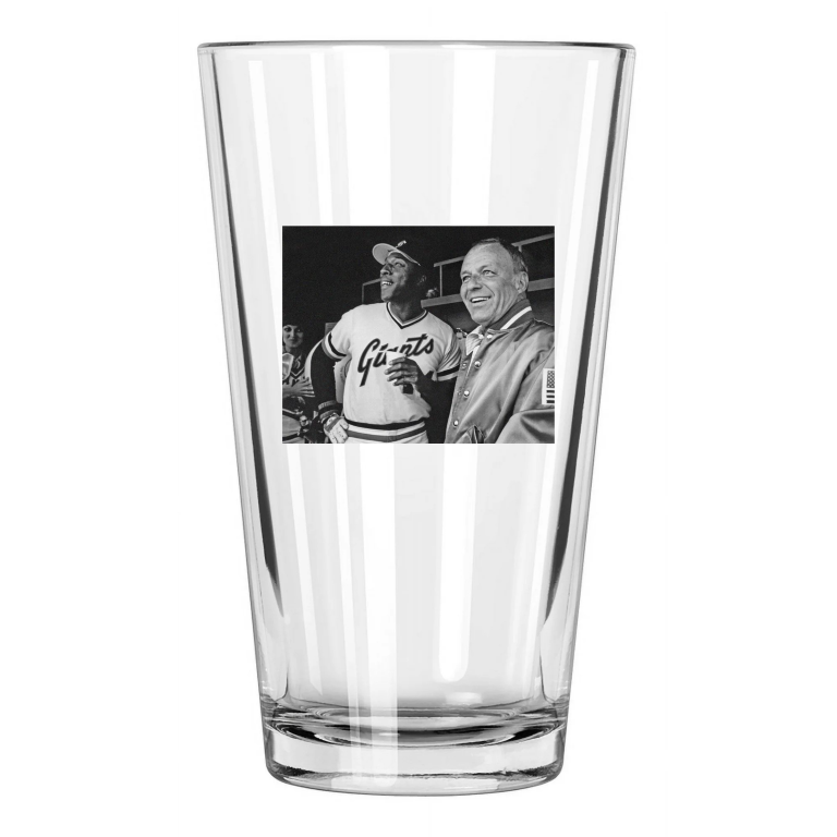 San Francisco Giants Willie Mccovey And Frank Sinatra Pint Beer Drinking Glass