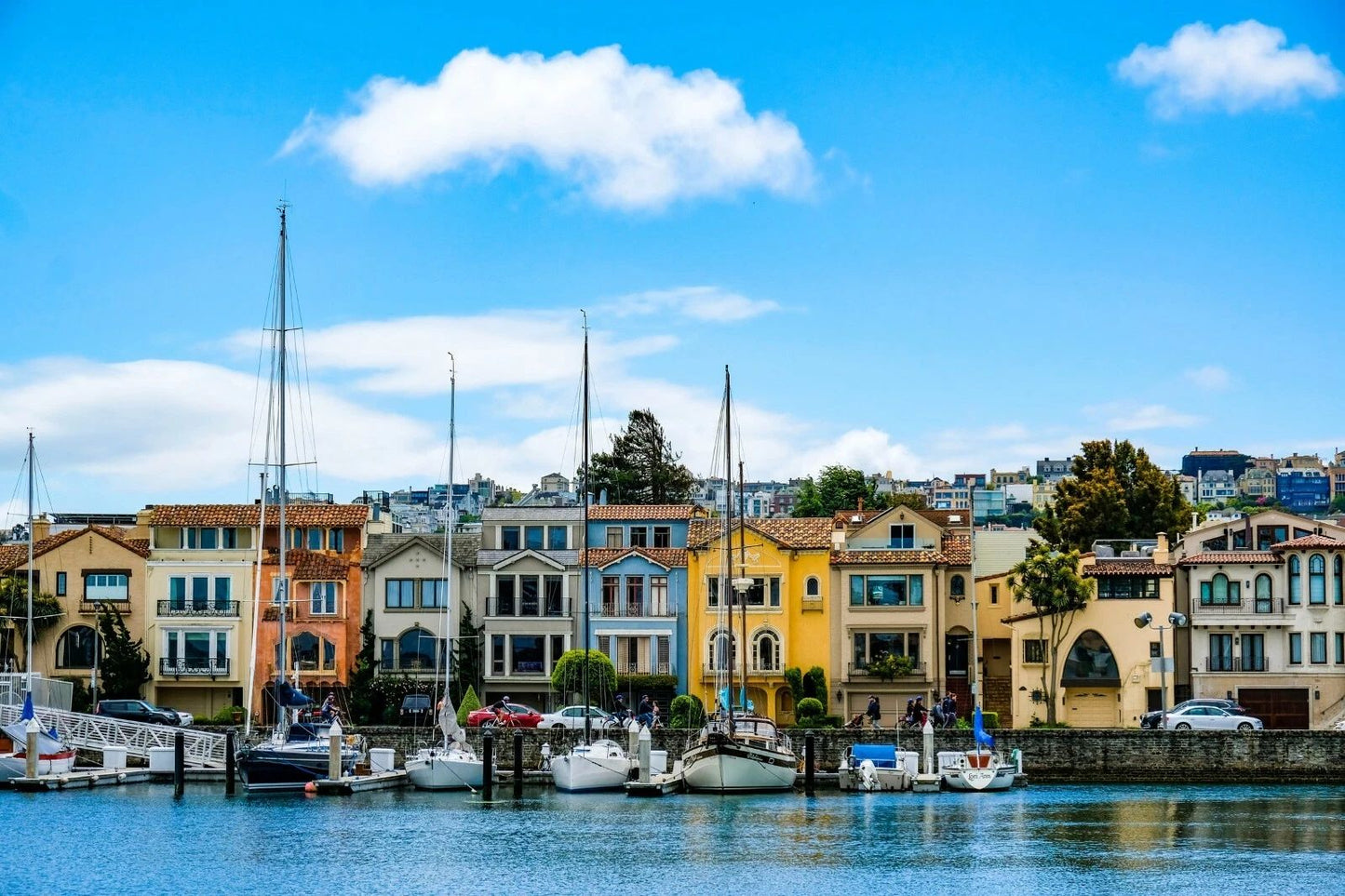 San Francisco Shoreline Village Print Sf Bay Area Houses 300 Piece Jigsaw Puzzle