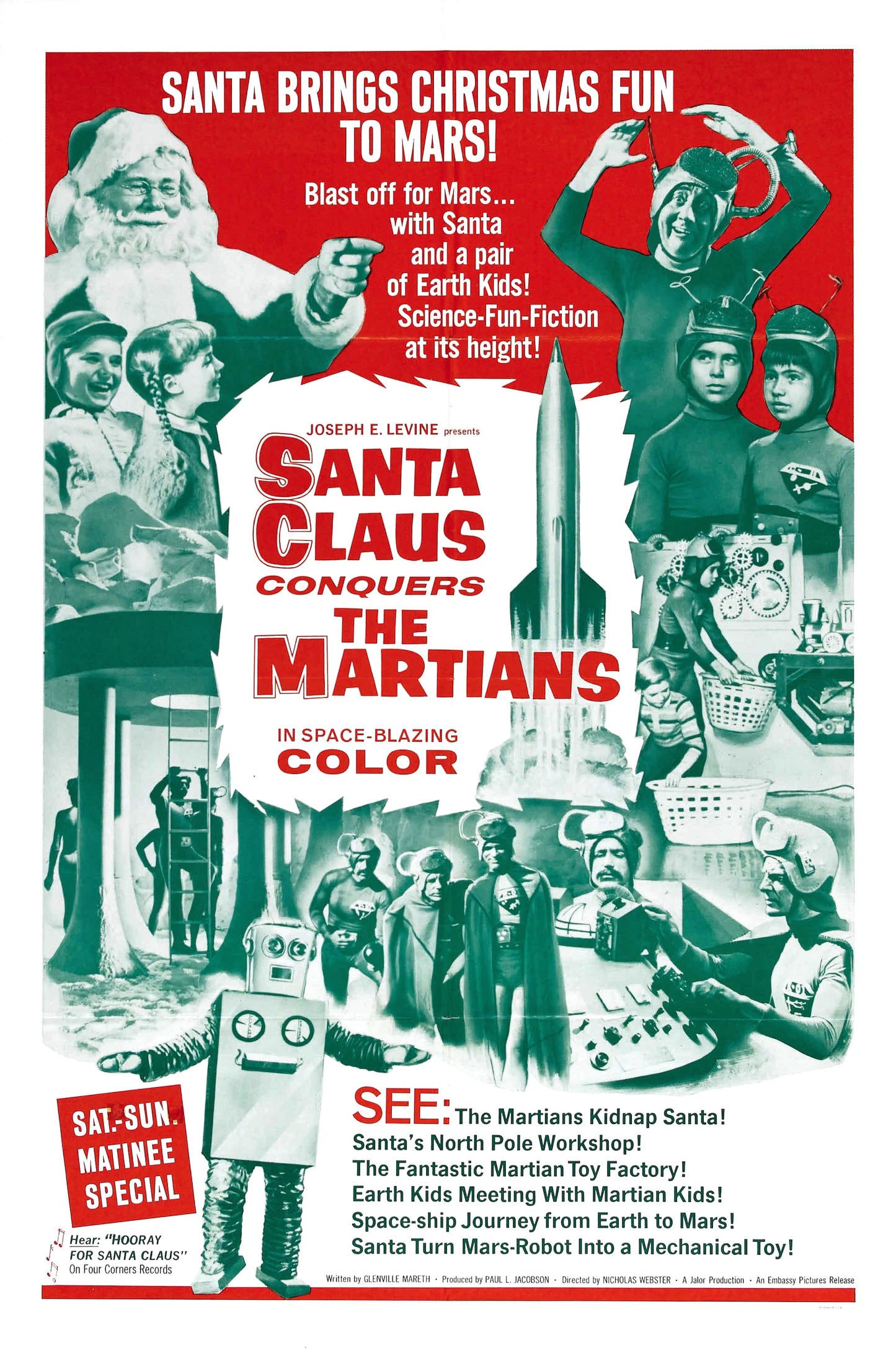Santa Claus Conquers Martians 01 Movie Magnet