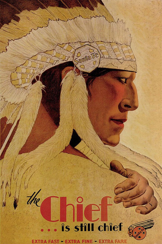 Santa Fe Travel The Chief Is Still Chief Indian Headdress Jigsaw Puzzle