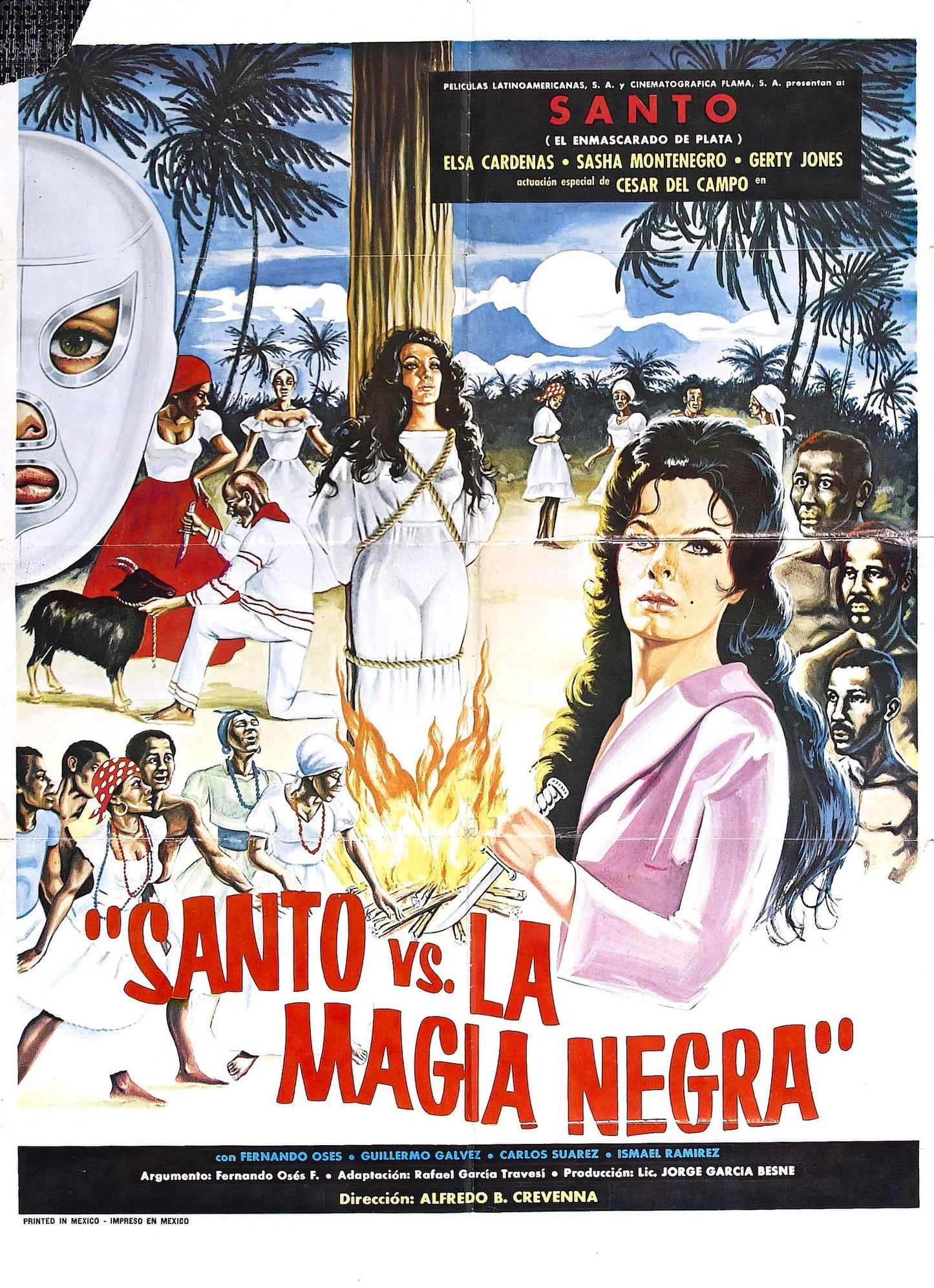 Santo Vs Black Magic Woman 01 Movie Magnet