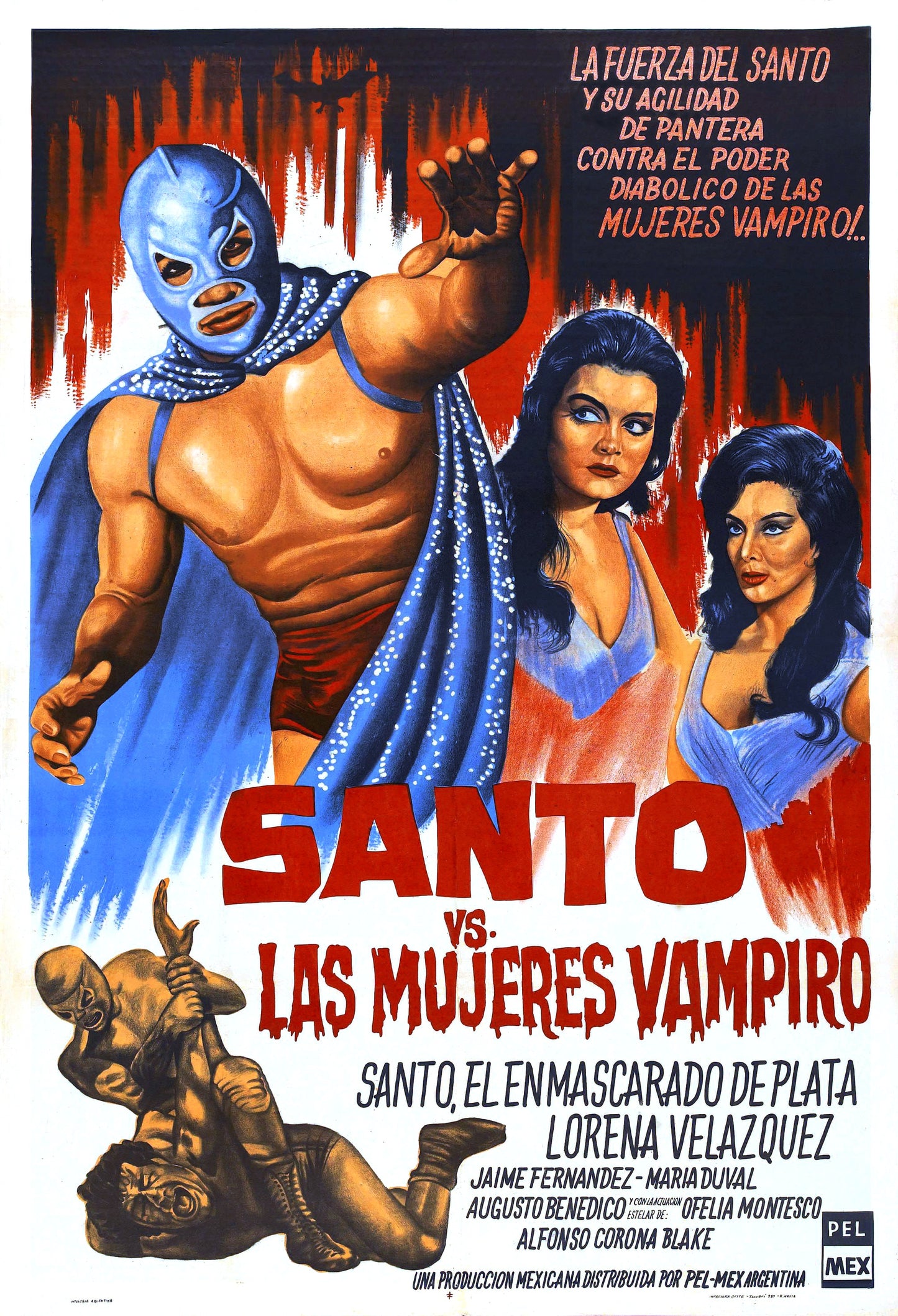 Santo Vs Vampire Women 02 Movie Keychain