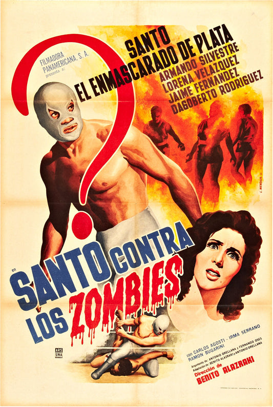 Santo Vs Zombies 01 Movie Magnet