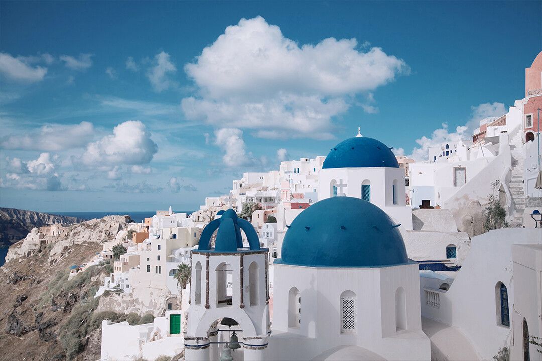 Santorini Greece Tourist Attraction Art Wall Decor Jigsaw Puzzle