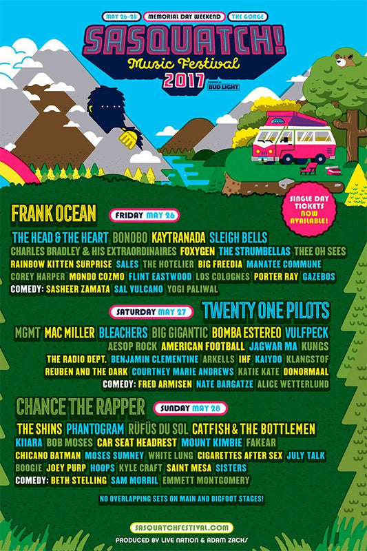 Sasquatch Festival Music Festival Events Jigsaw Puzzle