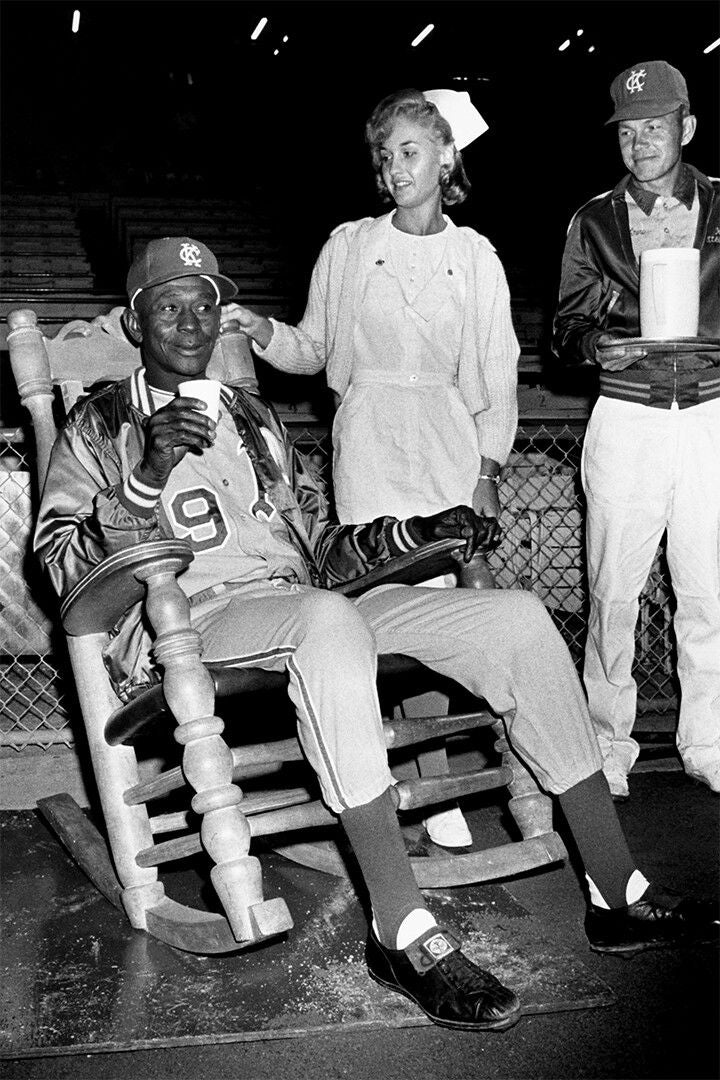 Satchel Paige Sitting In Easy Chair In Bullpen Jigsaw Puzzle