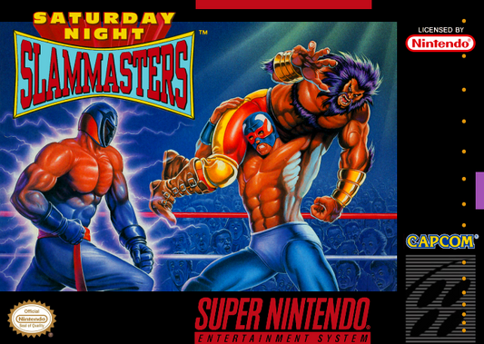 Saturday Night Slammasters (Usa) Snes Print Poster