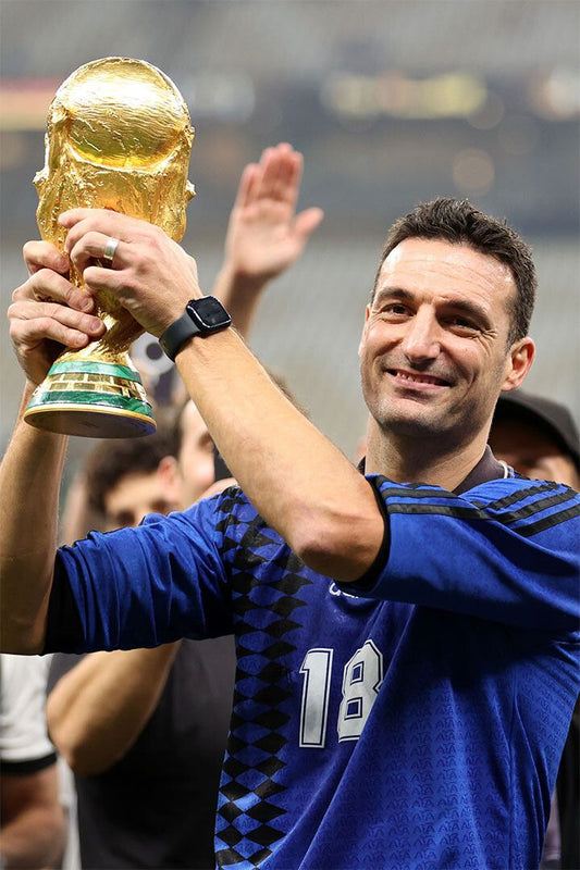 Scaloni Argentina Manager Soccer Trophy 2022 Football Champions Jigsaw Puzzle