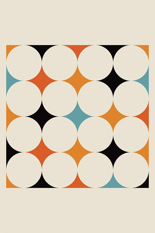 Scandinavian Mid Century Modern Painting Print Jigsaw Puzzle