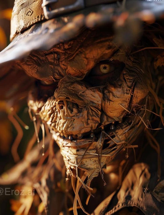 Scarecrow Closeup Focus Print Poster
