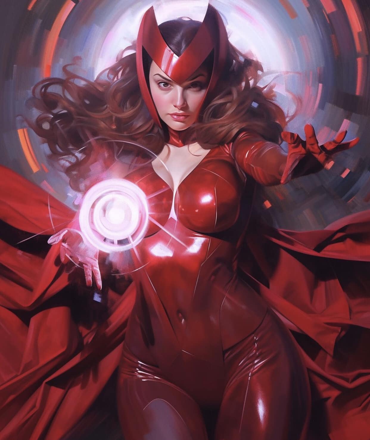 Scarlet Witch Portrait Action Print Poster