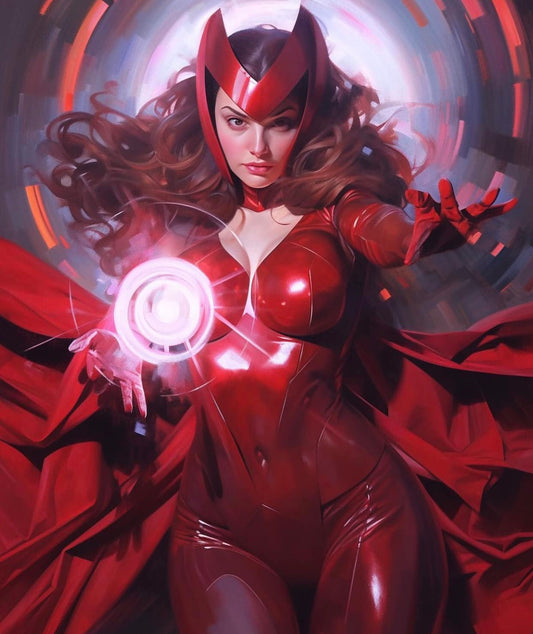 Scarlet Witch Portrait Action Print Poster