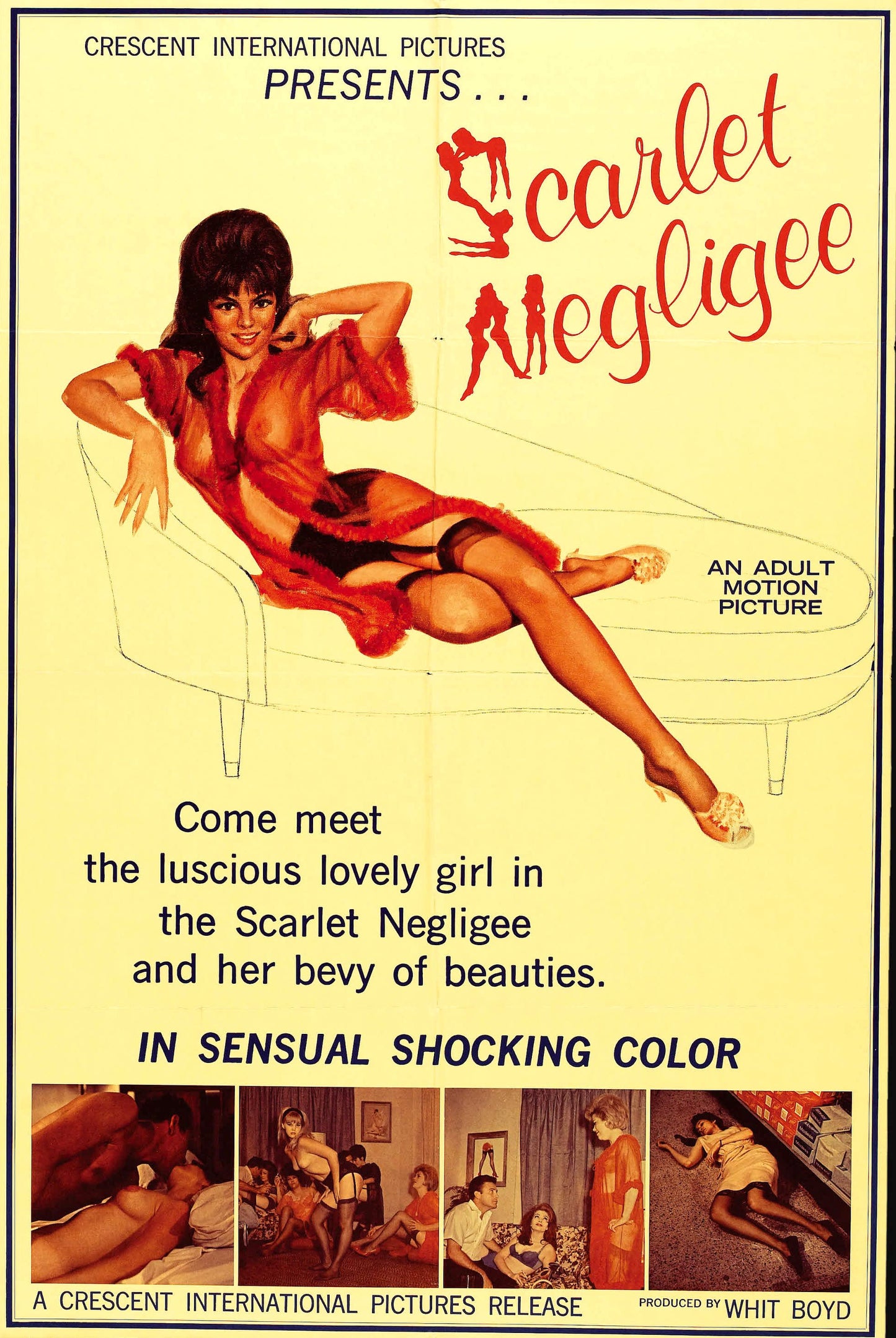 Scarlet Negligee 01 Movie Magnet