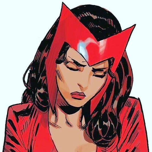 Scarlet Witch Red Headpiece 01 Print Poster