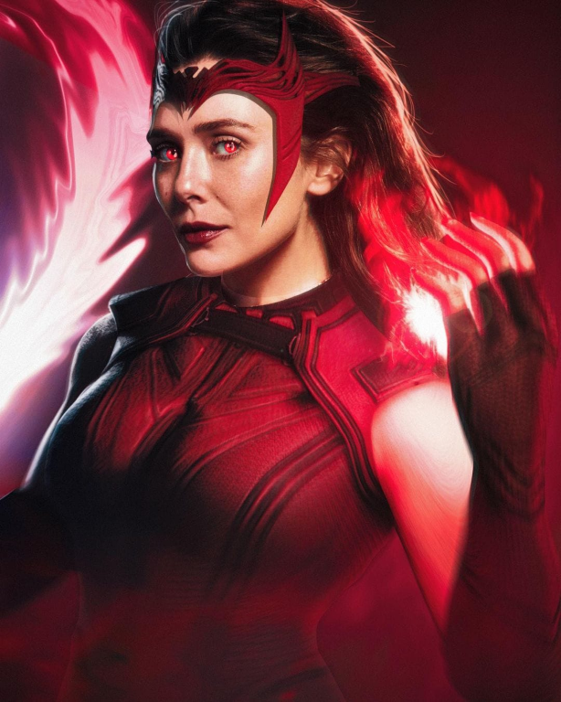 Scarlet Witch Red Magic 001 Print Poster