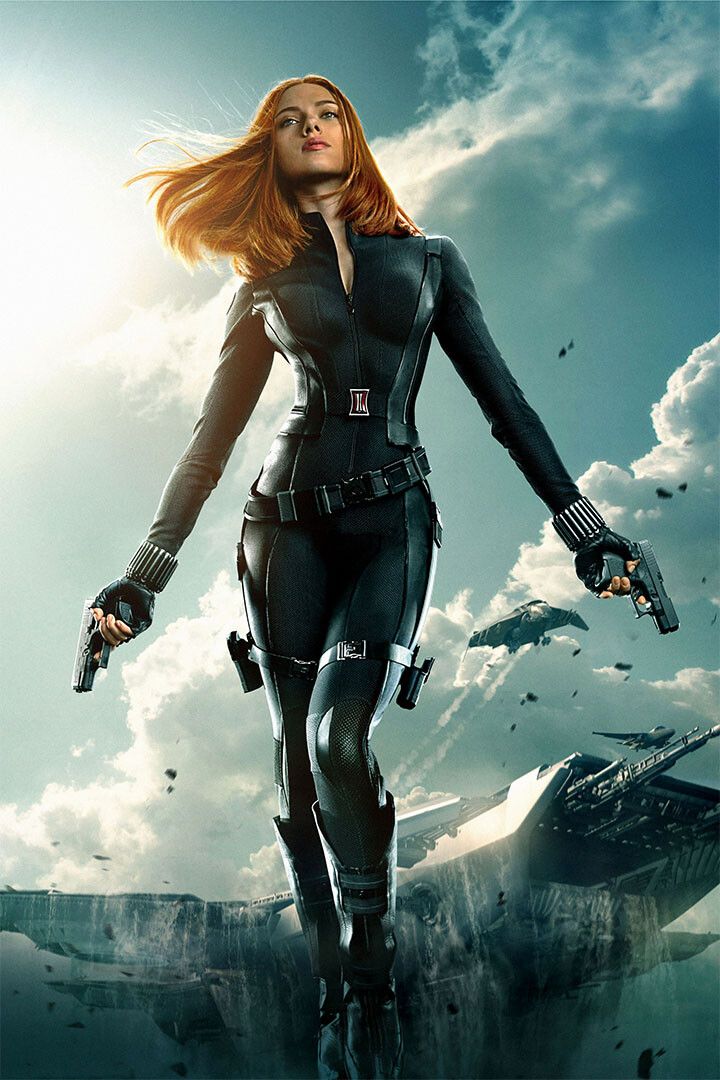 Scarlett Johansson Winter Soldier Movie Captain Hero Decor Jigsaw Puzzle