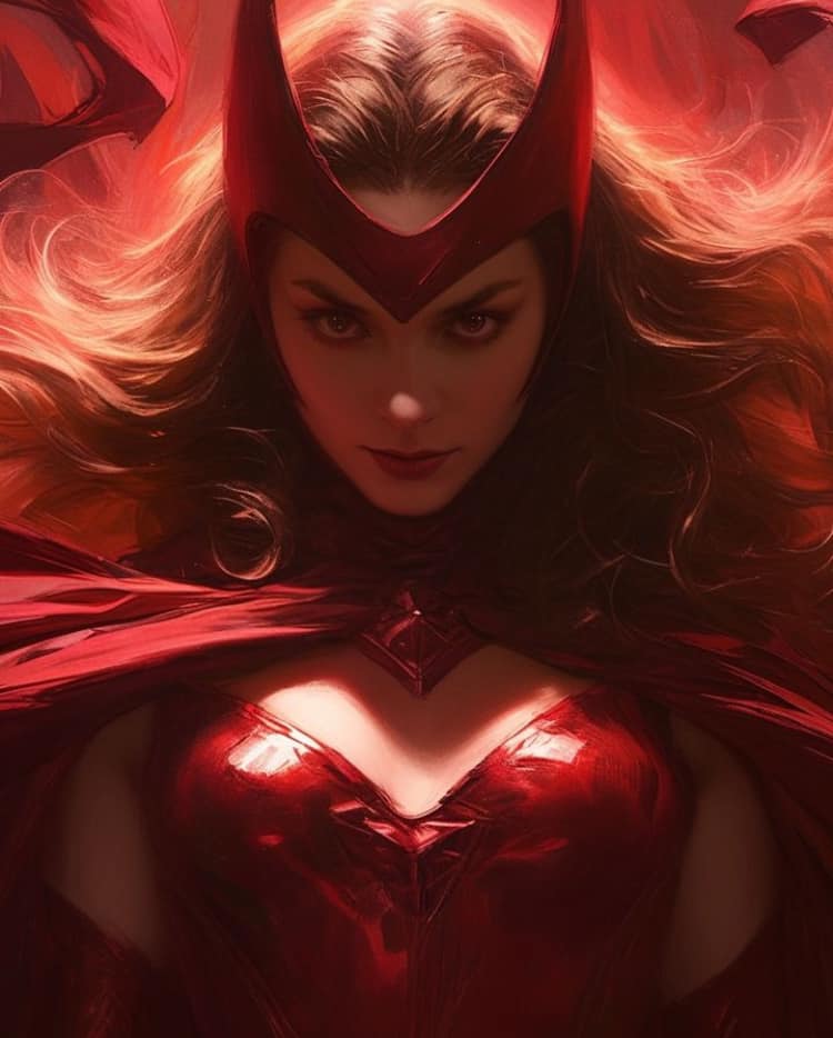 Scarletwitch Portrait Print Poster