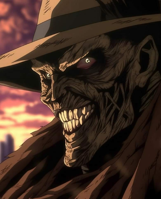 Scary Scarecrow Face 192 Print Poster