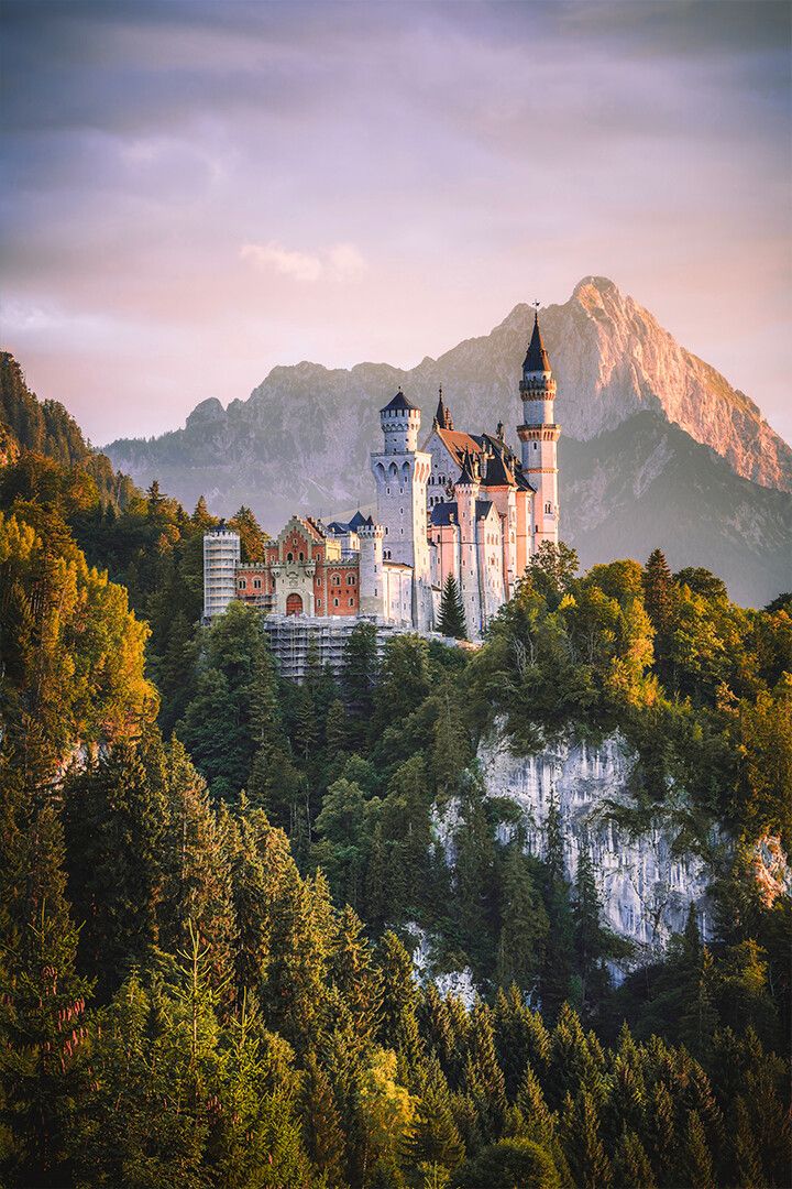 Scenic Jigsaw Puzzle Of Castle During Dawn Art Wall Decor Jigsaw Puzzle
