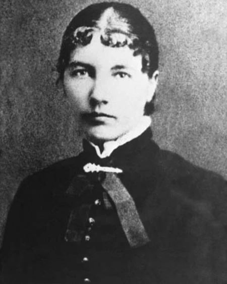 Schoolteacher Farmers Wife Laura Ingalls Wilder Glossy Keychain Portrait