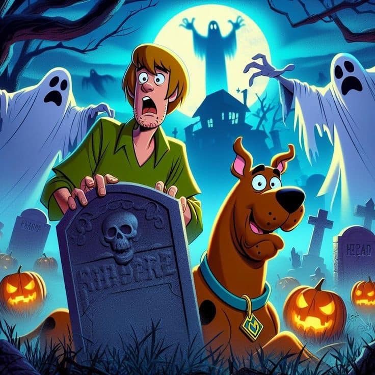 Scooby Doos Halloween Adventure Print Poster