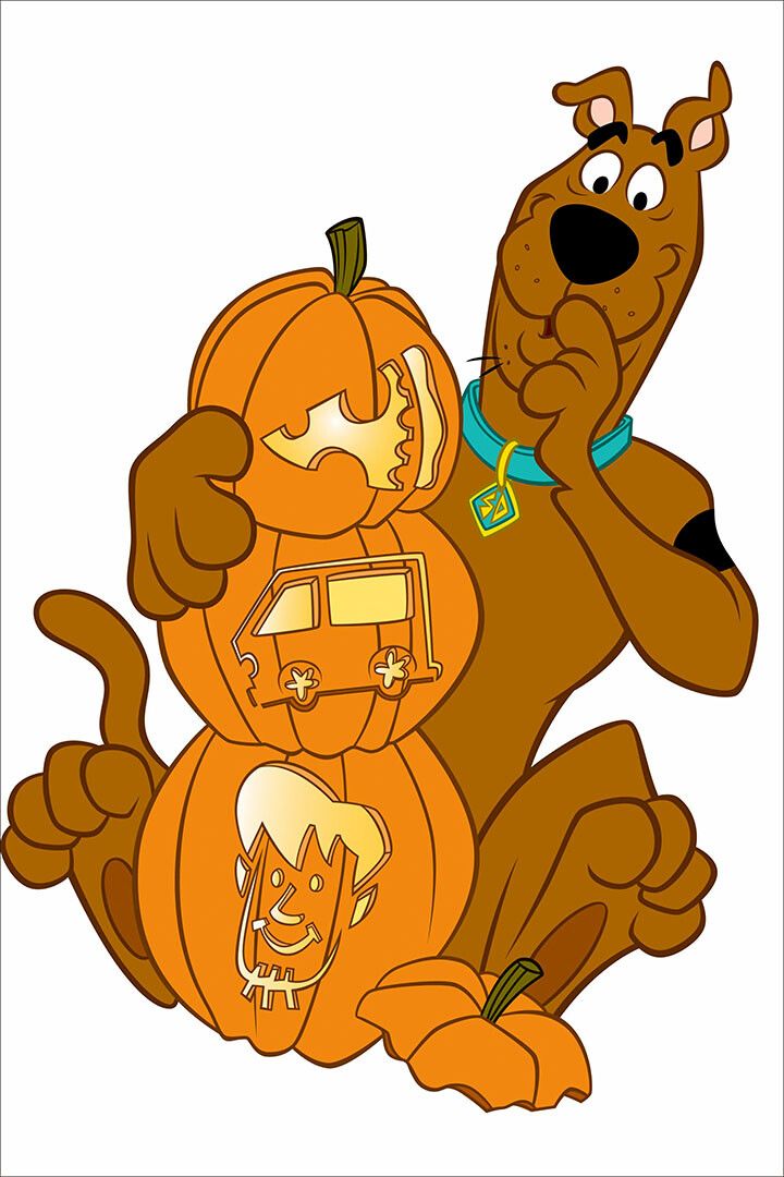 Scooby Doo Happy Halloween Pumpkin Cartoon Art Home Decor Jigsaw Puzzle