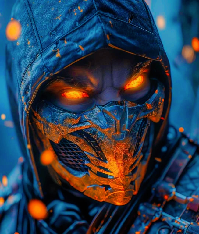 Scorpion Flaming Eyes 8244 Print Poster