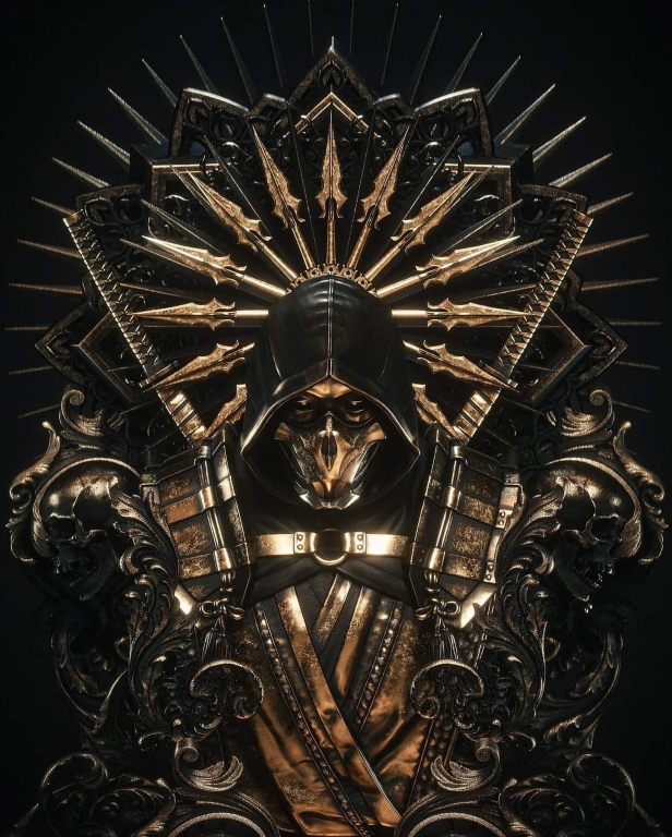 Scorpion Throne Design 01 Print Poster