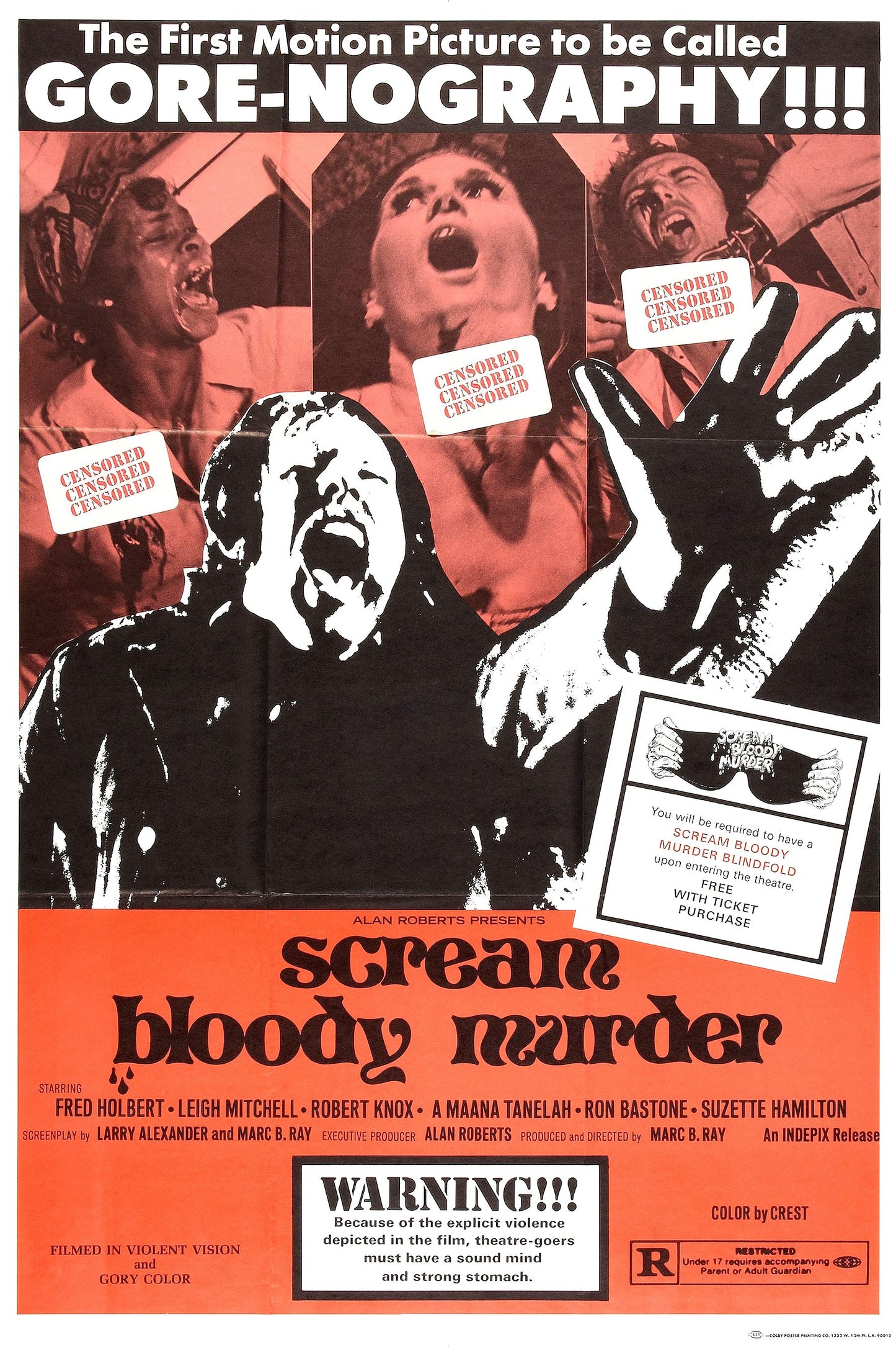 Scream Bloody Murder 01 Movie Magnet
