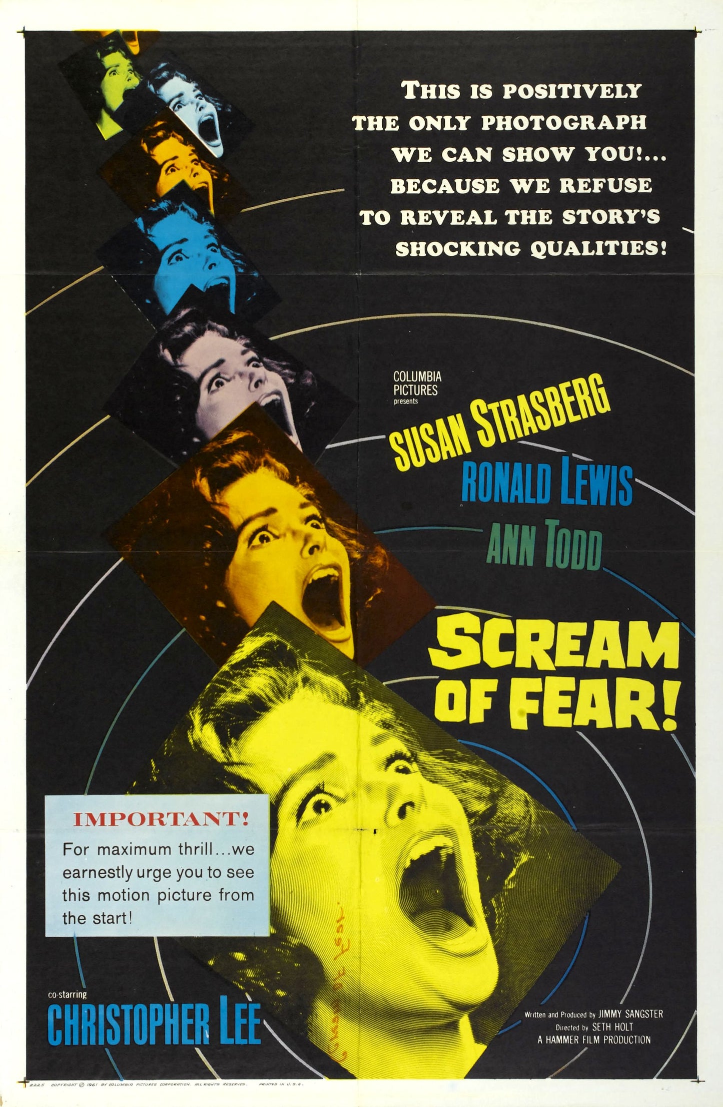 Scream Of Fear 01 Movie Keychain