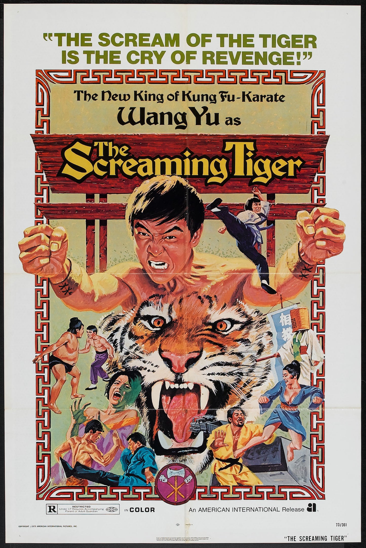 Screaming Tiger 01 Movie Magnet
