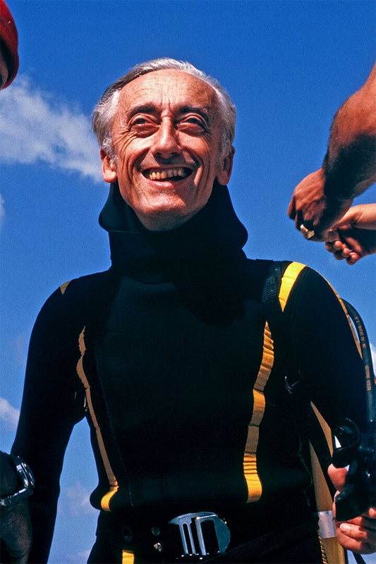 Sea Explorer Jacques Cousteau And Crew Member Making Plans Jigsaw Puzzle