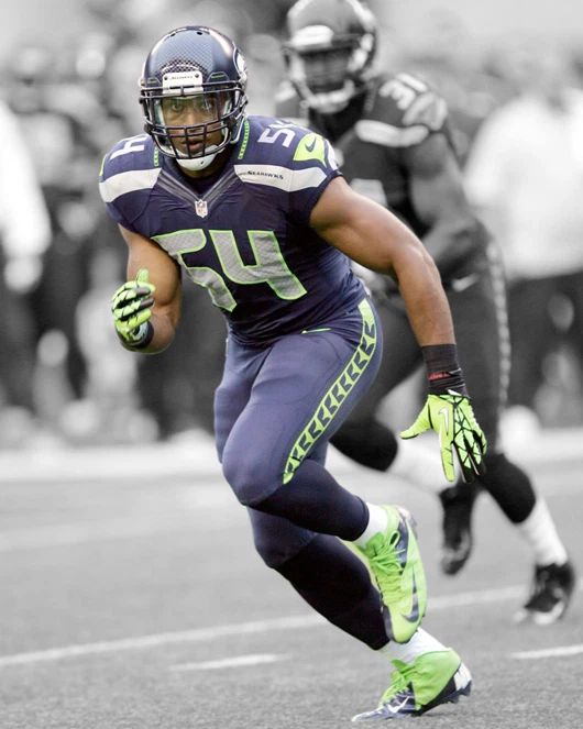 Seattle Seahawks Bobby Wagner Glossy Keychain Spotlight Football Keychain