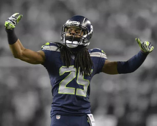 Seattle Seahawks Richard Sherman Glossy Keychain Spotlight Football Keychain 2