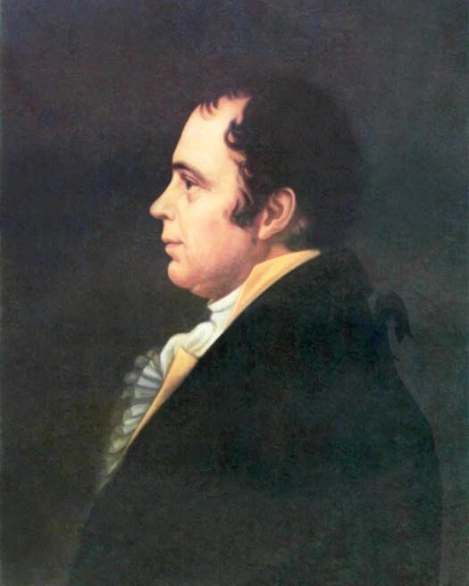 Secretary Of War James Mchenry Glossy Keychain Oil Painting Keychain