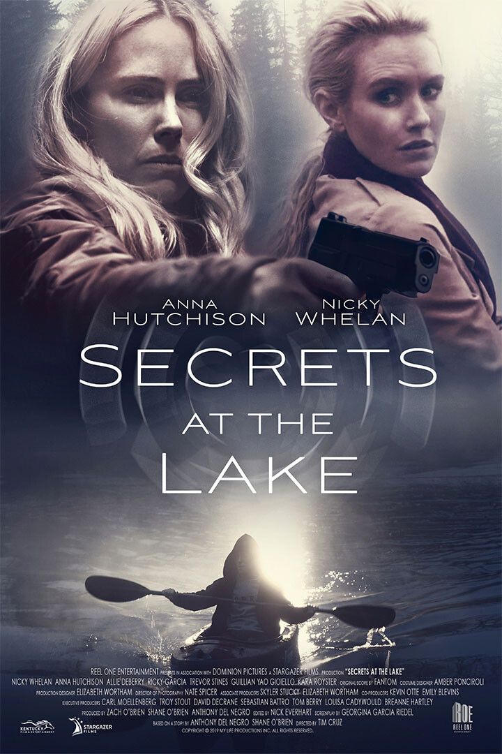 Secrets At The Lake Movie Horror Painting Print Jigsaw Puzzle