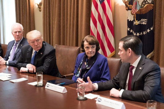 Senator Dianne Feinstein & President Donald Trump Magnet Picture Magnet