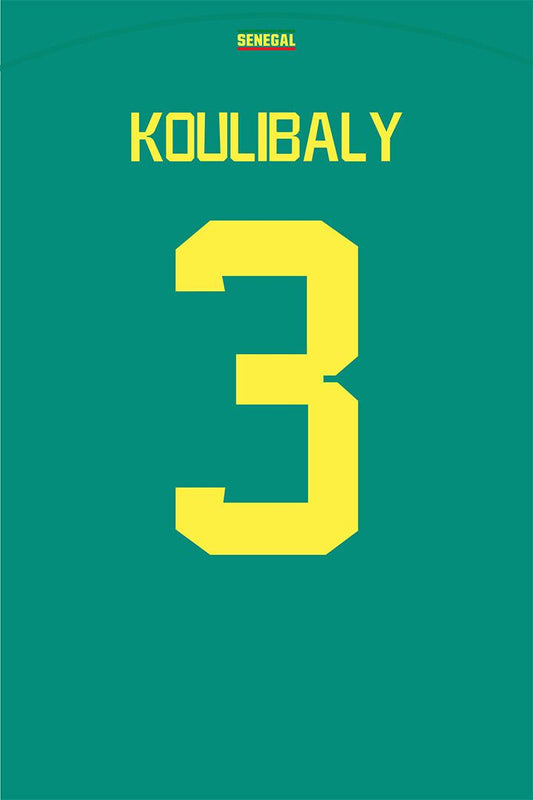 Senegal #3 Kalidou Koulibaly World Soccer Championship Jigsaw Puzzle