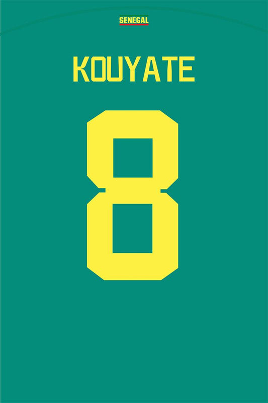 Senegal #8 Cheikhou Kouyate World Soccer Championship Jigsaw Puzzle