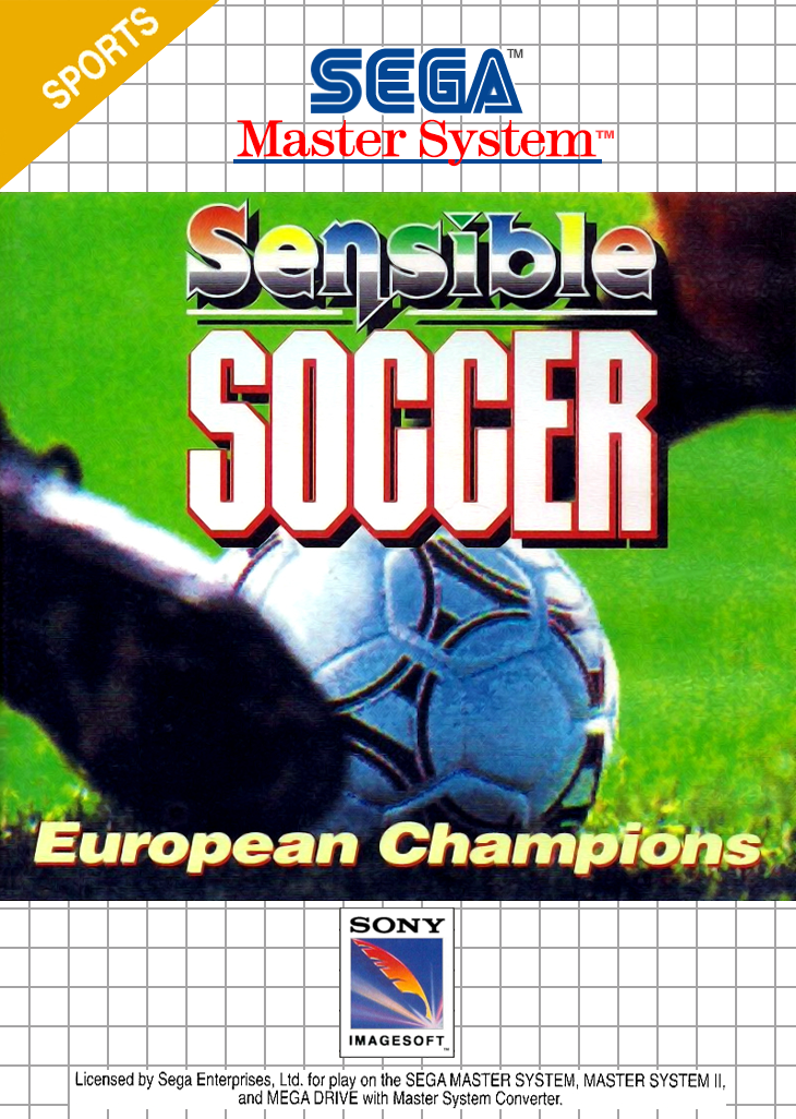 Sensible Soccer Sega Master System Print Poster