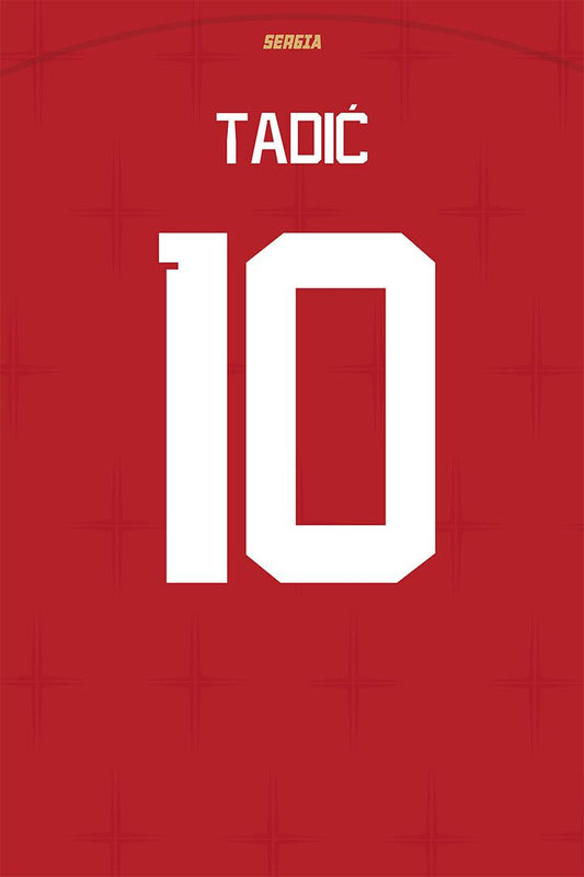 Serbia #10 Dusan Tadic World Soccer Championship Jigsaw Puzzle