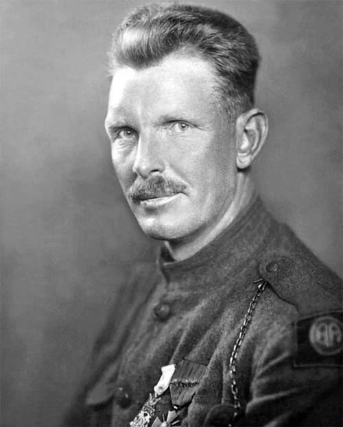 Sergeant Alvin C York Glossy Keychain Army Military Print World War I Hero 1