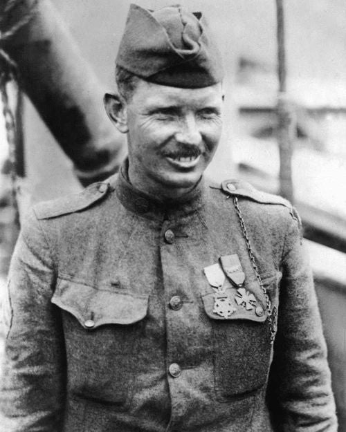 Sergeant Alvin C York Glossy Keychain Army Military Print World War I Hero 2