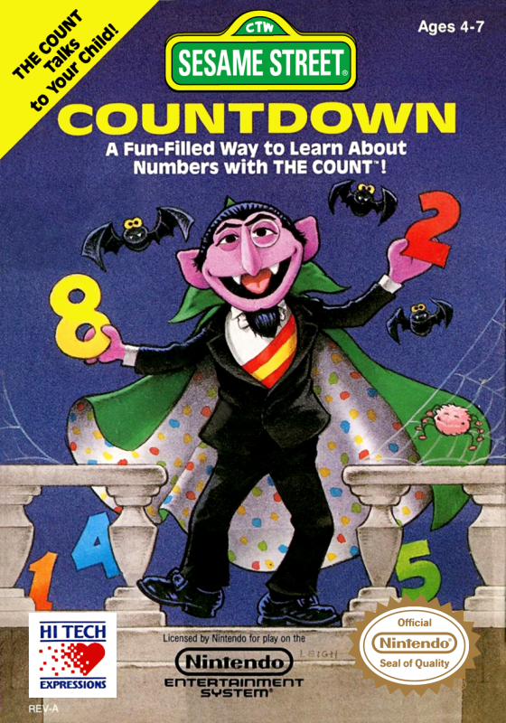 Sesame Street Countdown (Usa) Nes Print Poster